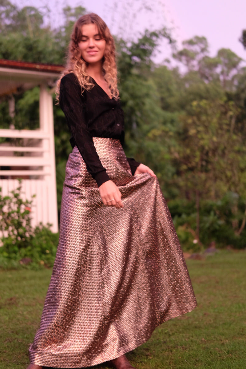 Sequin maxi 2024 skirt vintage